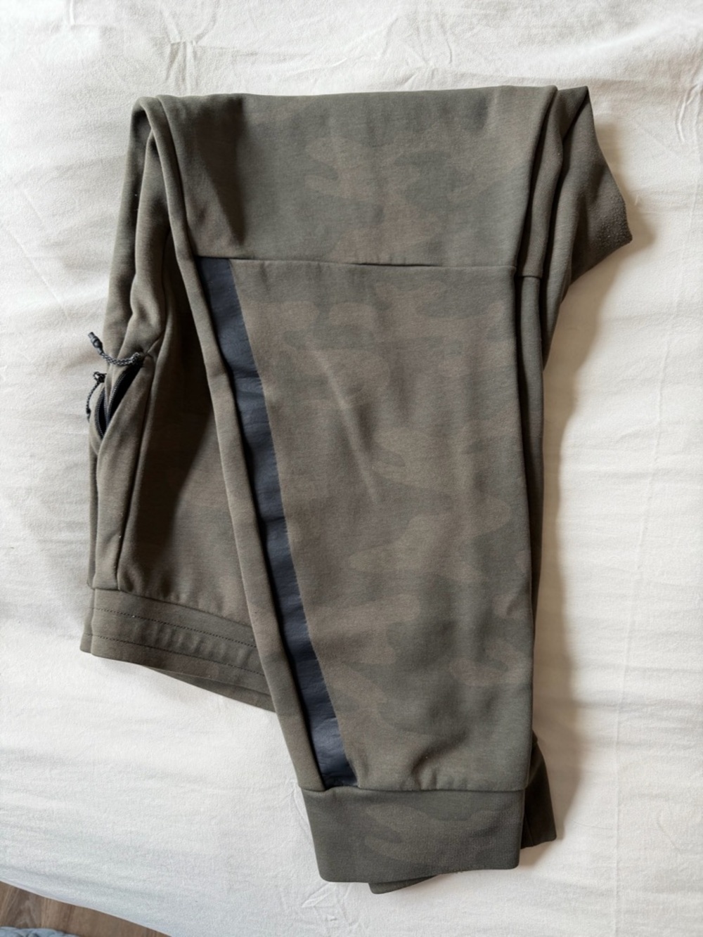 Express Olive Utility Joggers with Black Label